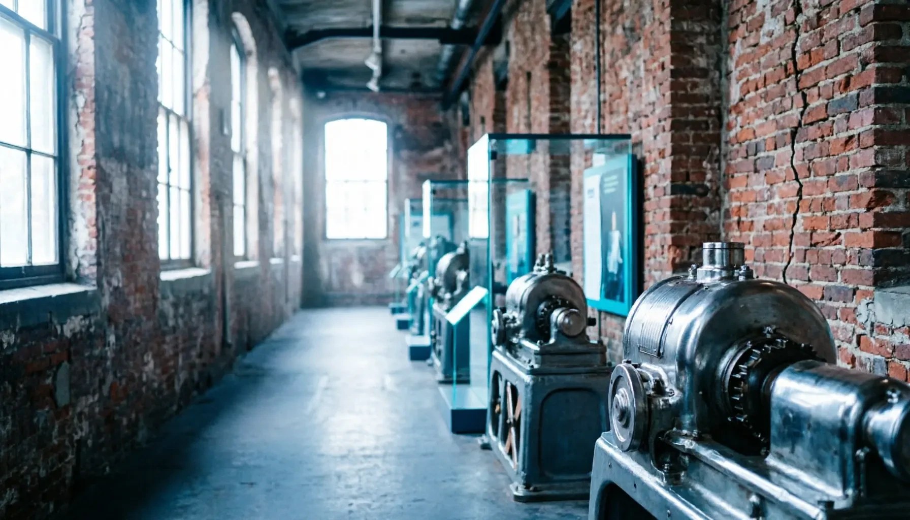 Archive corridor of company history